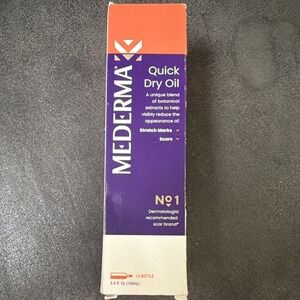 Mederma Quick Dry Oil 3.4 fl‎ oz Fast-Absorbing for Scars & Stretch Marks